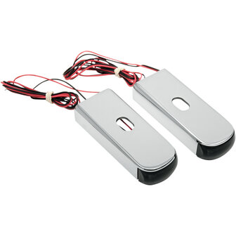 FENDER STRUT LED MARKER LIGHTS CHROME Harley Davidson Dyna Glide (Except FXDF / FXDWG / FXDB / FLD) (CONT) 06 - 17