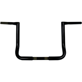 12&quot; BAGGER TWIN PEAKS APE HANGER - 1.25&quot; BLACK