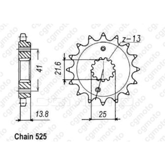 Chain and Sprocket Kit Honda Shadow VT600