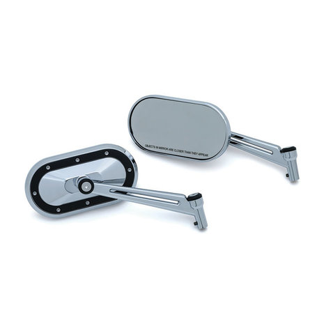 Kuryakyn heavy industry mirrors chrome - black