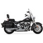 Vance-&amp;-Hines-Chrome-Muffler-EC-Twin-Slash-Slip-Ons-voor-oa-Harley-FLSTC